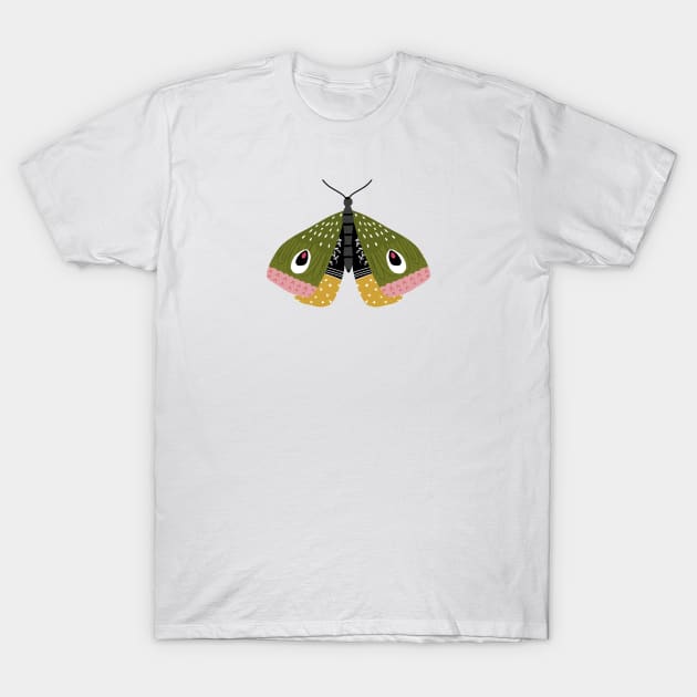 Colorful Moth T-Shirt by Charm Clothing